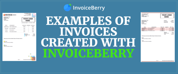 Check out these examples of invoices created with InvoiceBerry
