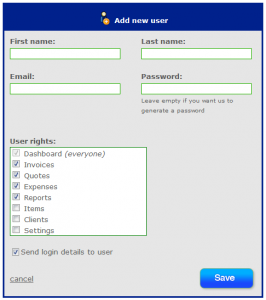 Invoiceberry's new user rights system