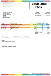 Invoice template