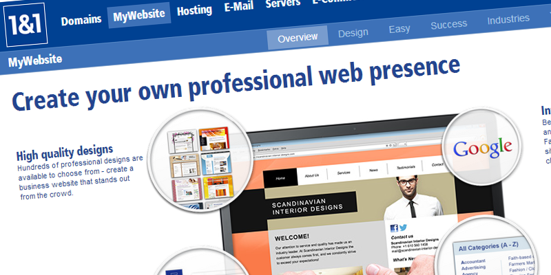 1and1 - Website Creator