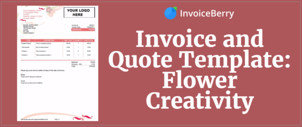 Check out our all new invoice template: flower creativity