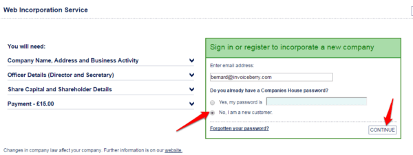 Set up your account to start your LTD