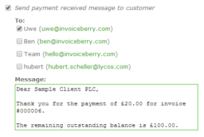 Add Payment: Say Thank You to your customer