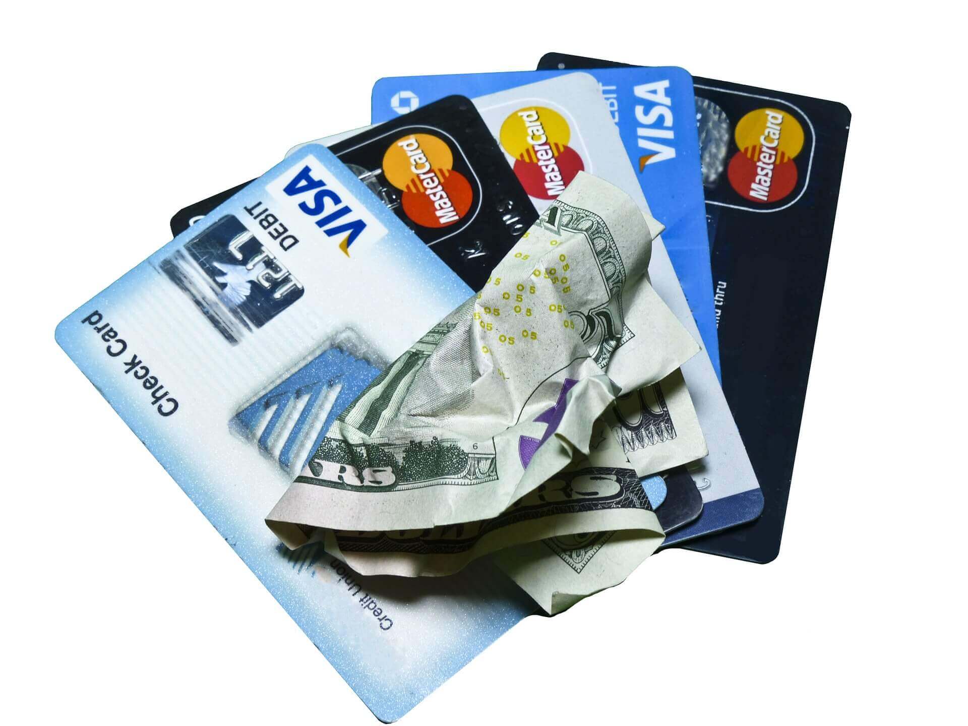 Credit cards are now used wider than cash