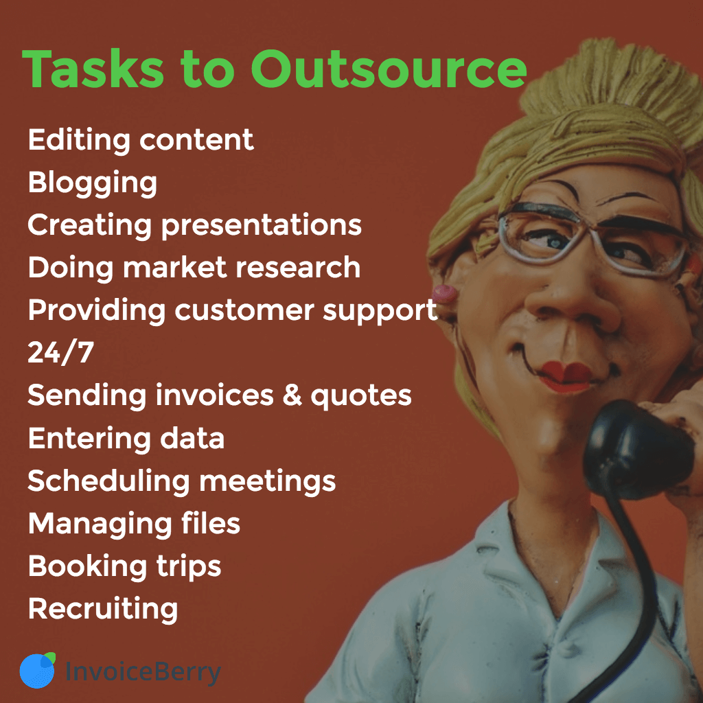 A list of tasks that can be outsourced to your virtual personal assistant
