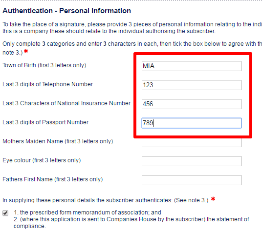 Authentication for the subscriber