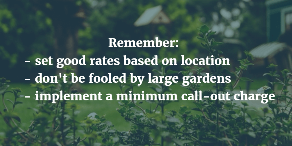 Remember these steps for setting your rates and charges