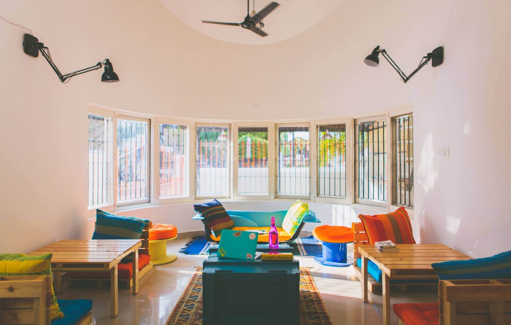Construkt is a hostel-cum-coworking space for those traveling entrepreneurs