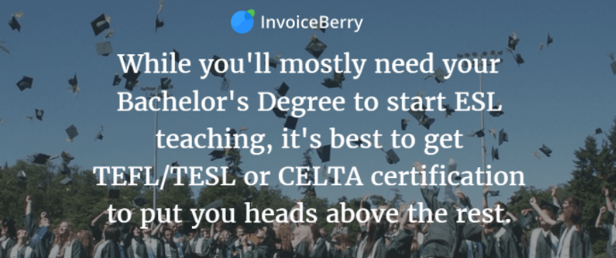 It's important to have the right qualifications in order to get your students