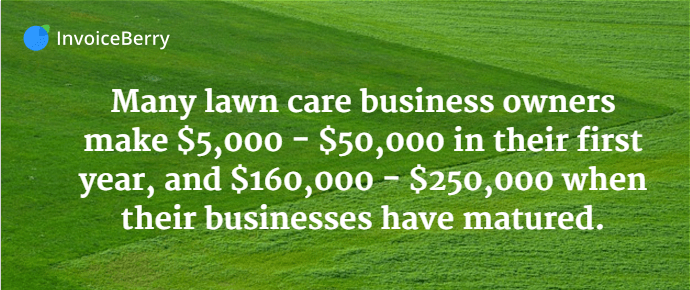 The earnings potential for the lawn care business is quite large