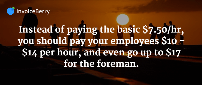 It's important, if you want to get the best employees, to pay them a competitive rate