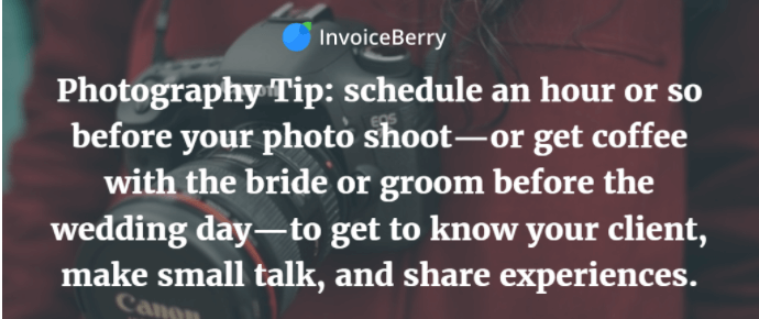 One way to be make your clients happy is to be social and to find out what they would like from the shoot