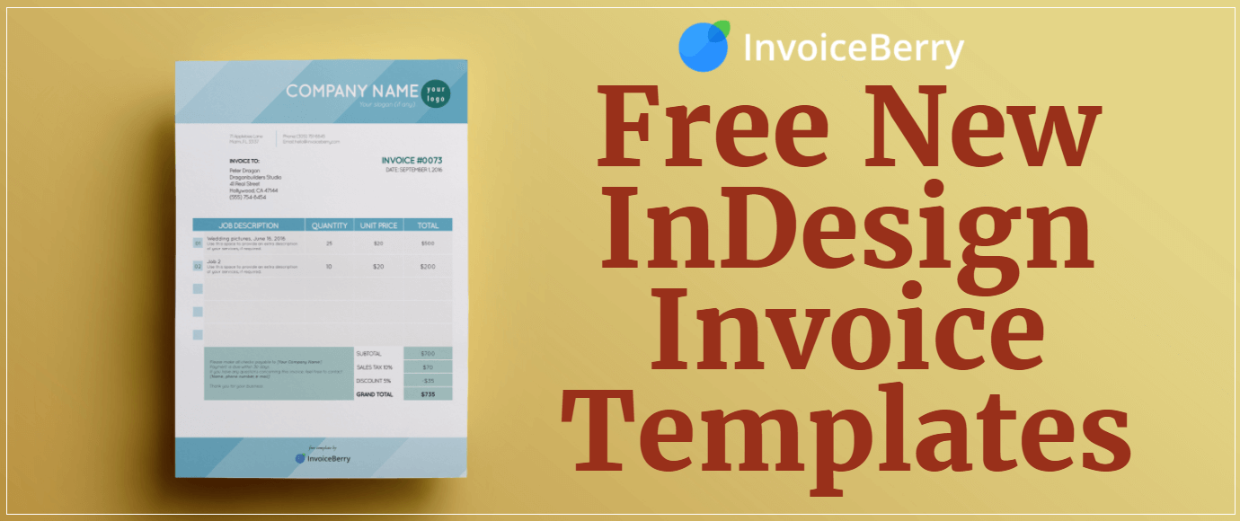 free new indesign invoice templates invoiceberry blog indesign templates free