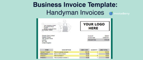 Check out our all new business invoice template for handymen