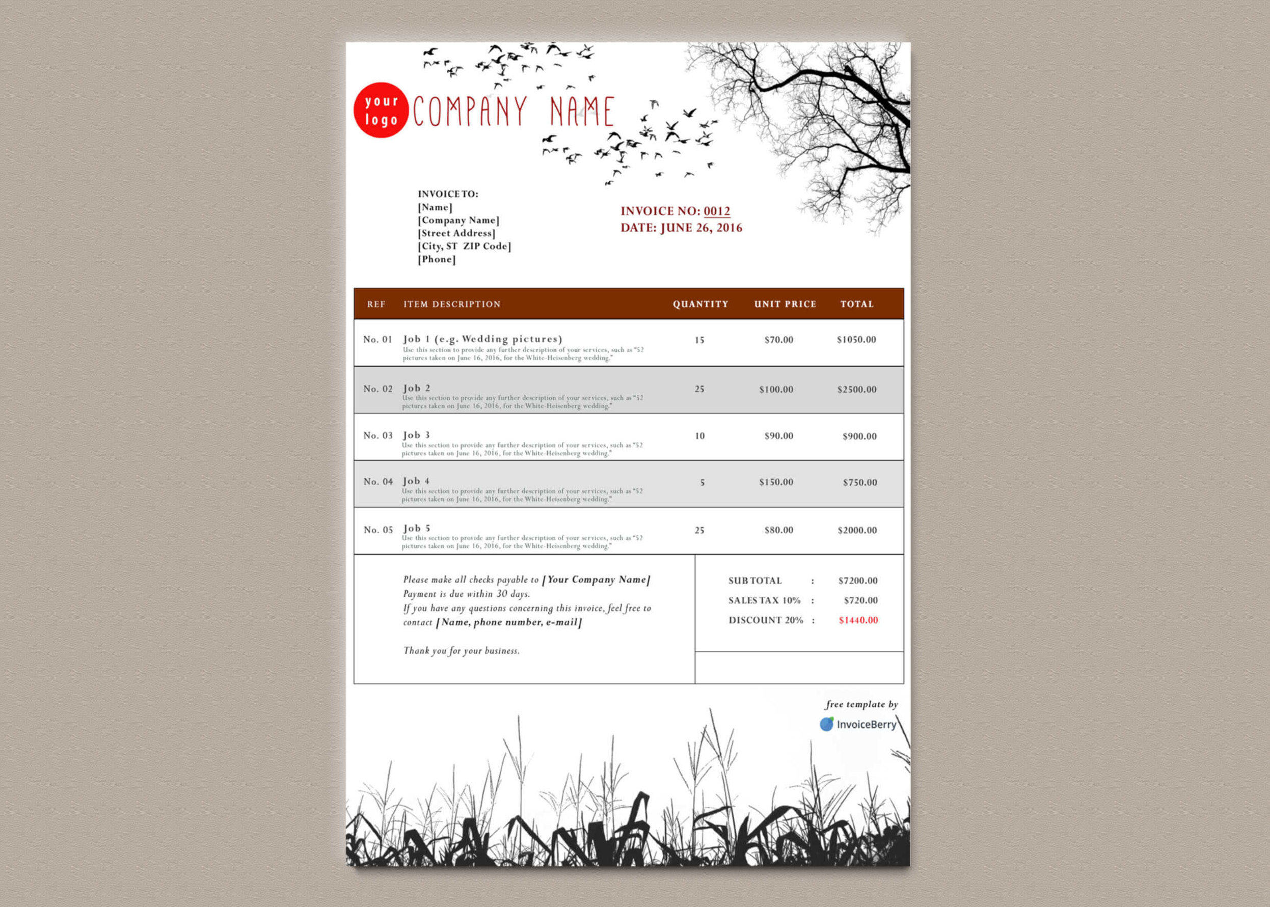 Our Halloween template From the Cornfield is great for showing a more somber, although still fun, Halloween vibe
