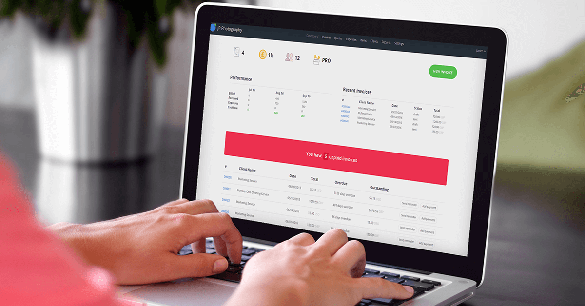 The most important advice is to use online invoicing software