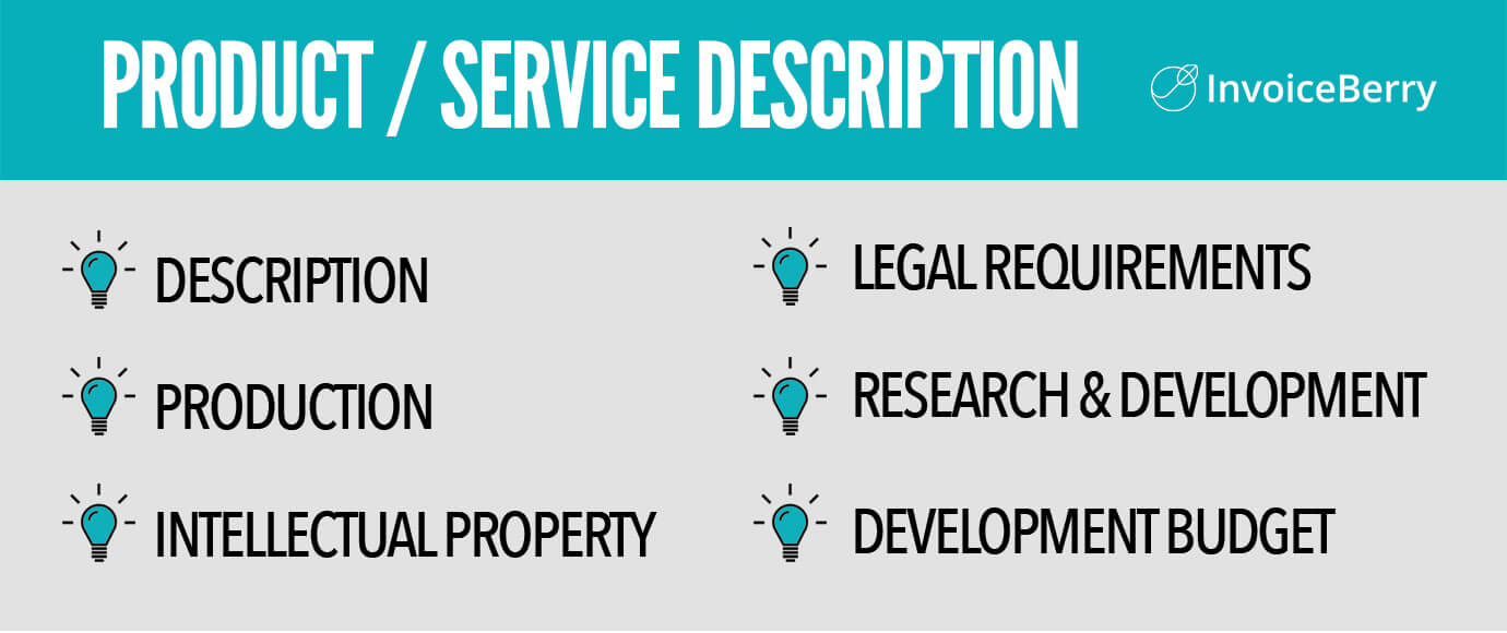 Product/service description: key points
