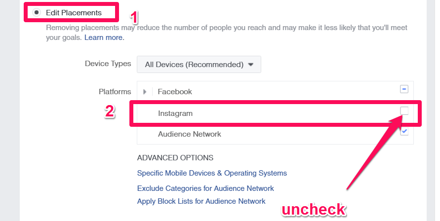 Although Instagram is a great platform, it does not provide much value when you create ads