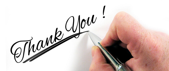 Easily add a thank you note to your invoices