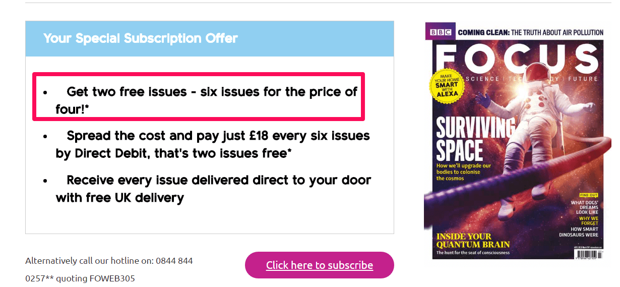 Magazines often use loss leader pricing to attract new customers