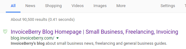 Your title tags will show up in the search results page
