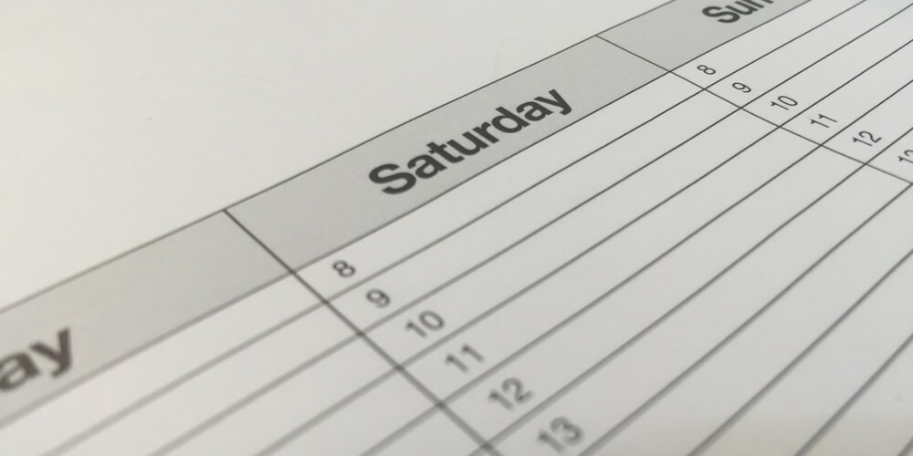 Always set a schedule for the day or week to maximize your productivity