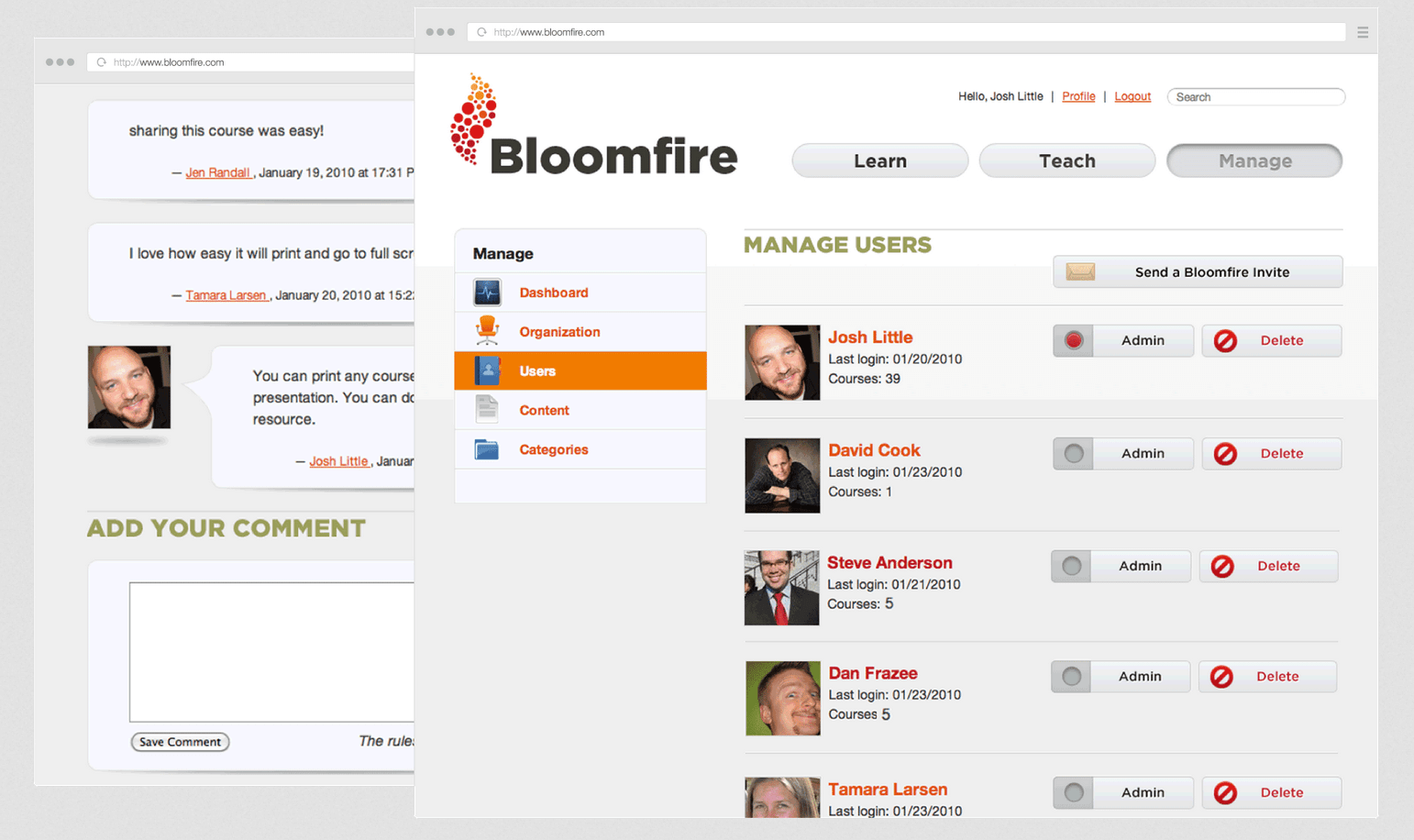Store, search and share information easily with Bloomfire.