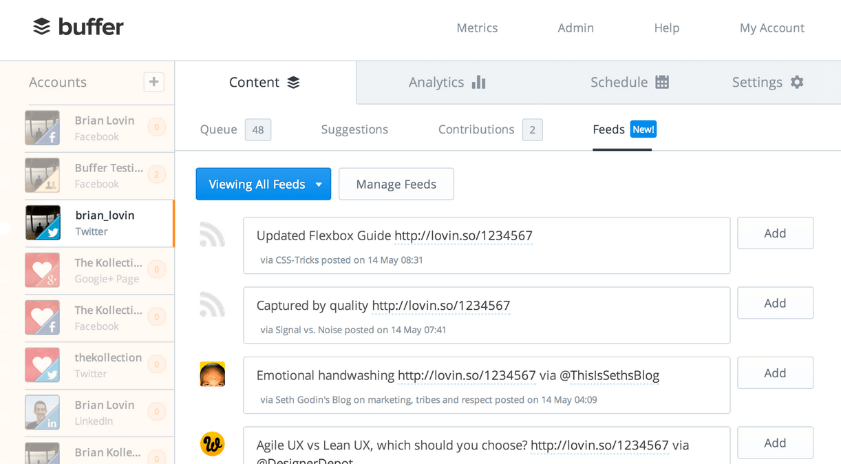 Buffer is a great platform to automate social media functions.