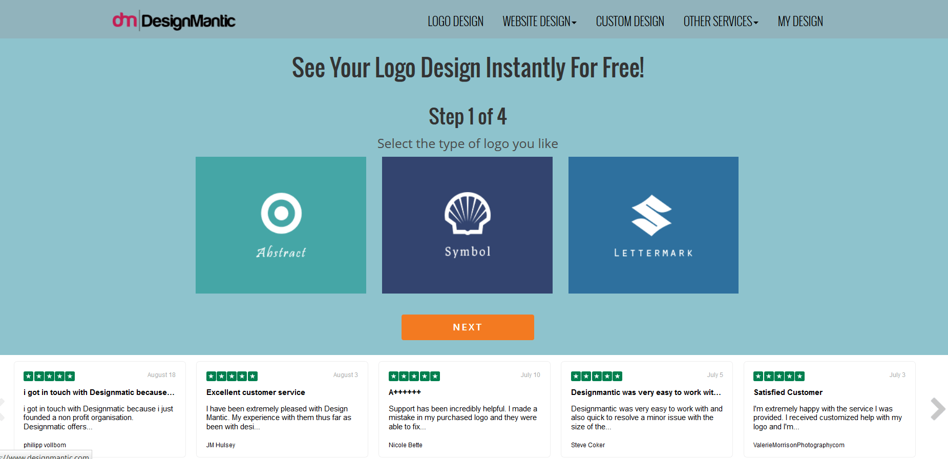 Designmantic a logo creation tool for your business.