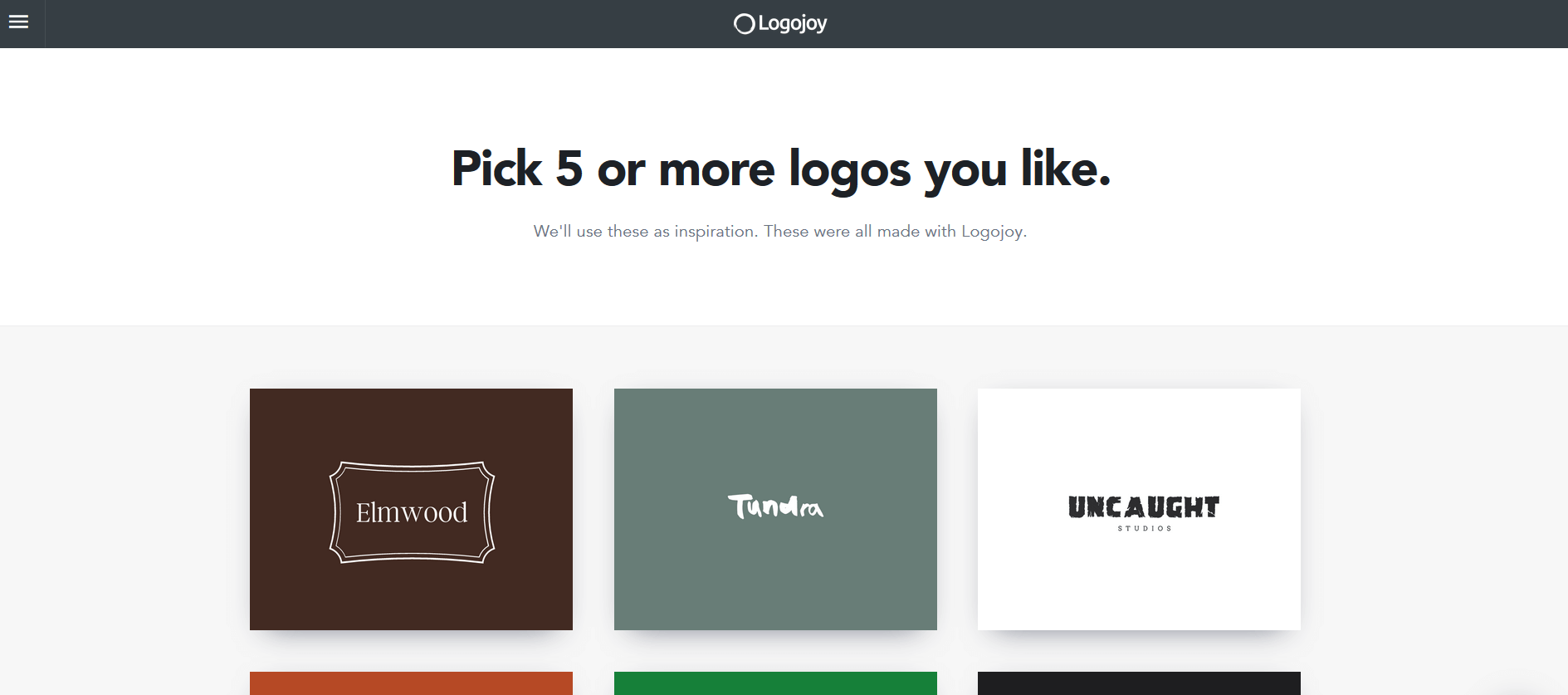 LogoJoy is a tool that can be used to create your business logo.
