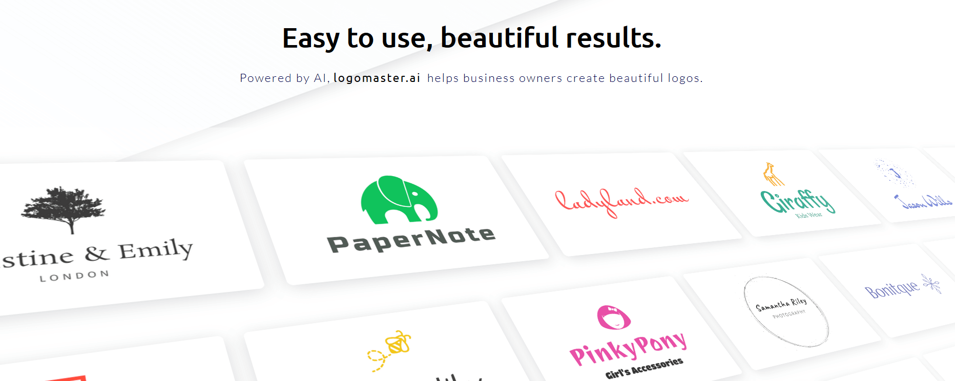 Logomaster is a great design tool that uses AI to help create the perfect logo.