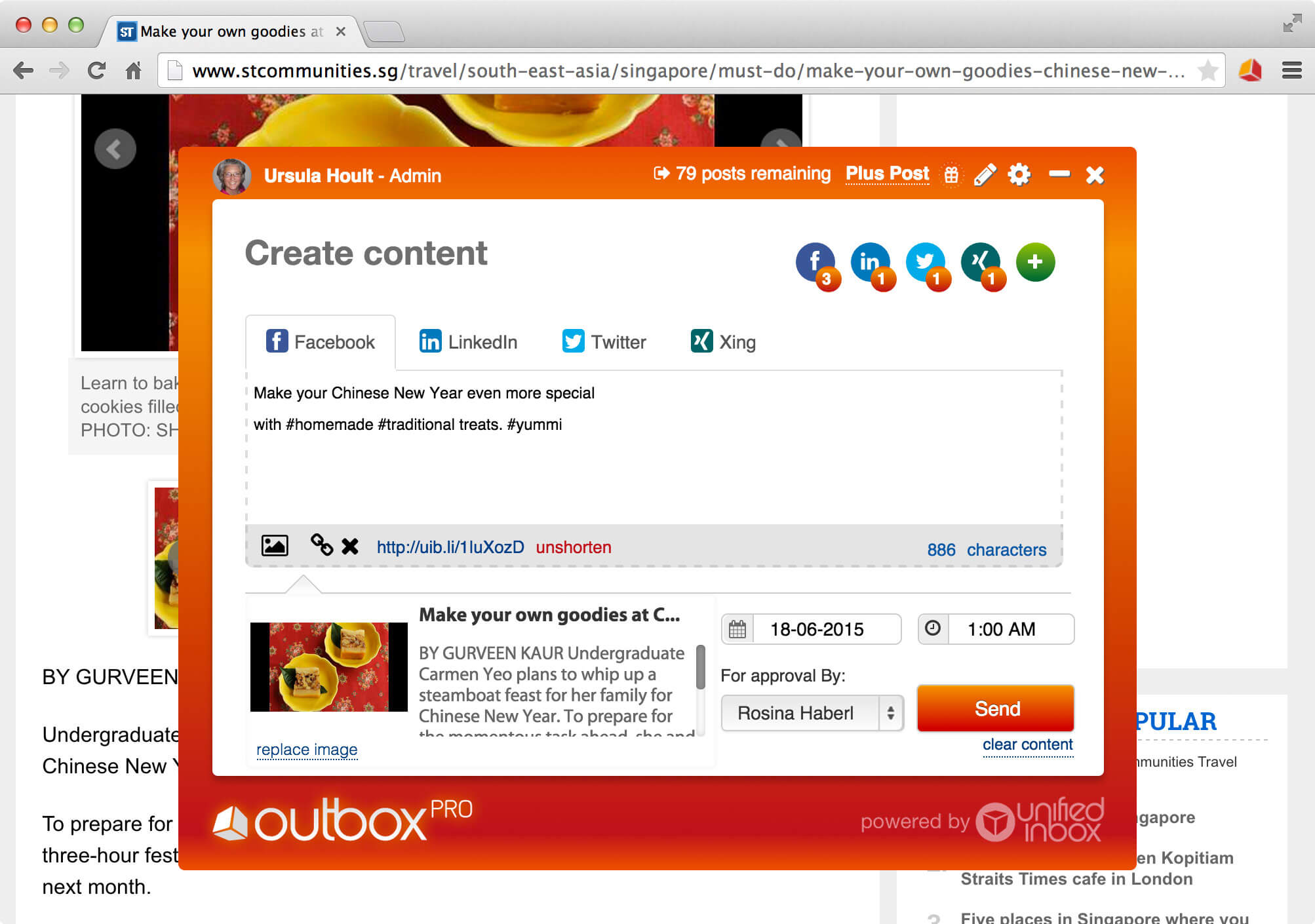 Outbox Pro is one of a few essential online tools used to social media automation.
