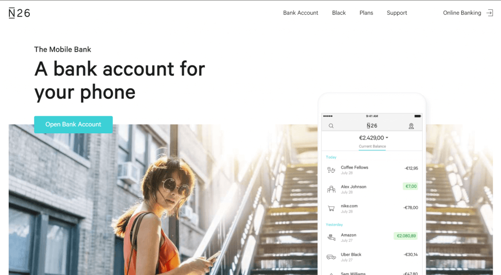 Digital-Banks-N26-Homepage