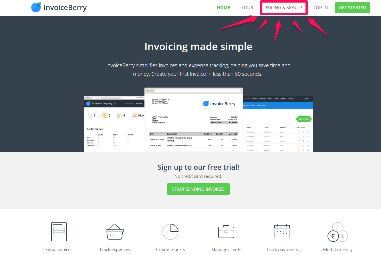Before you start invoicing clients, you need to pick the appropriate plan.