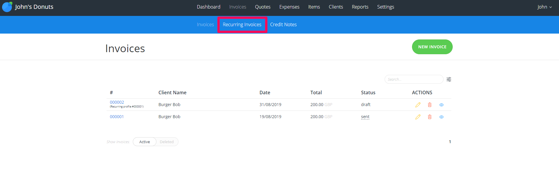 Automate invoicing quickly with InvoiceBerry's intuitive dashboard.