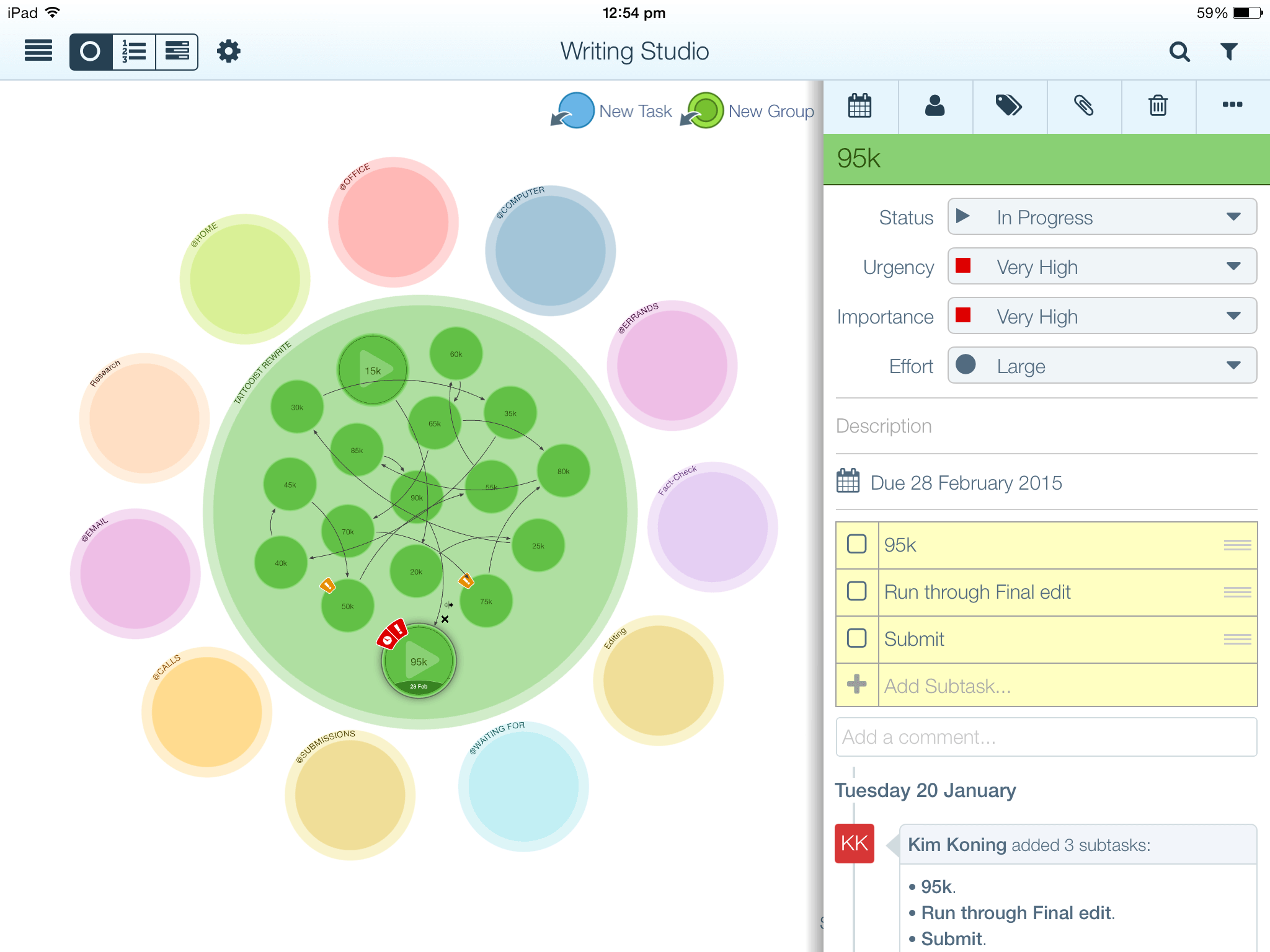 Ayoa time tracking software for freelancers.