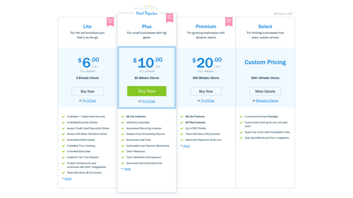 FreshBooks Monthly Pricing FreshBooks: Monthly Pricing, Alternatives to QuickBooks