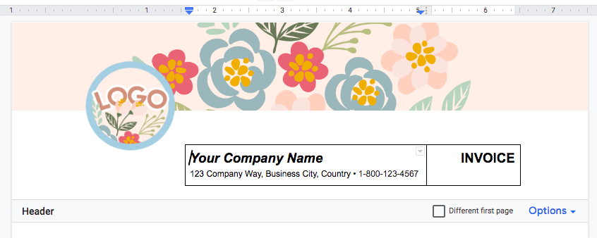 resize-border-google-docs-invoice