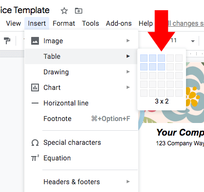 table-menu-google-docs-invoice