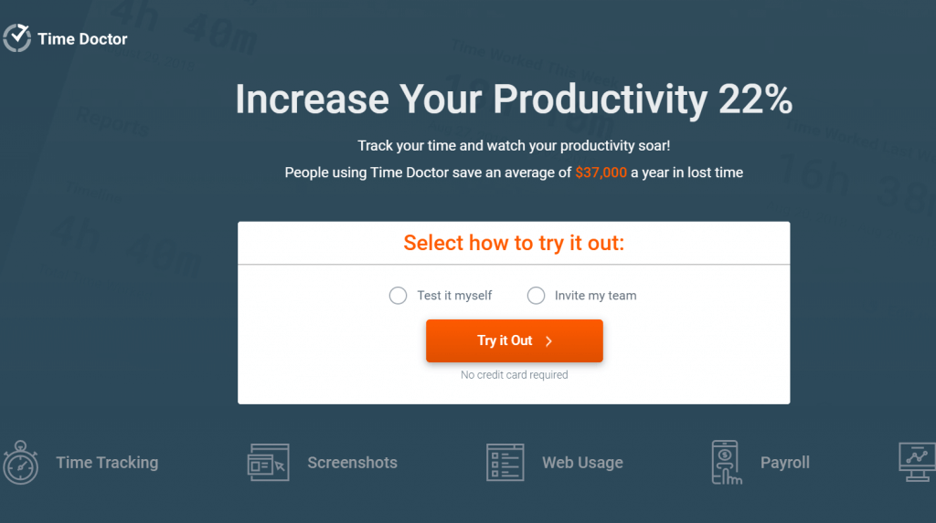 timedoctor homepage