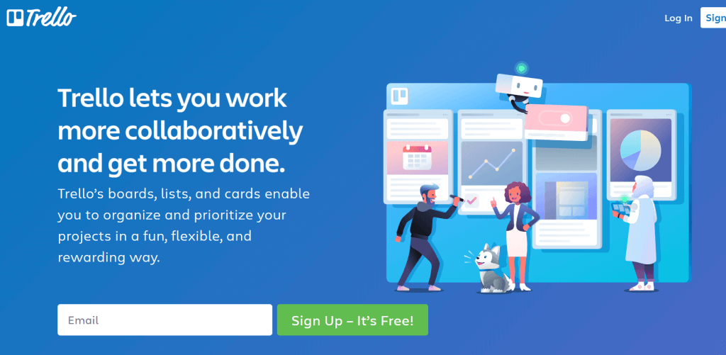 trello homepage