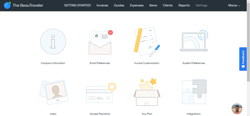 API Key and API Password can be found on InvoiceBerry Integrations section