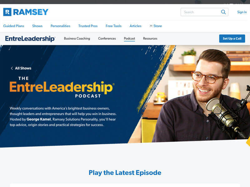 Best business podcast on management and people - The EntreLeadership Podcast