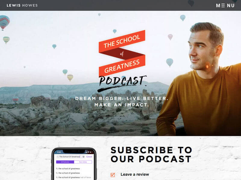 Best podcast on mindset and productivity - School of Greatness