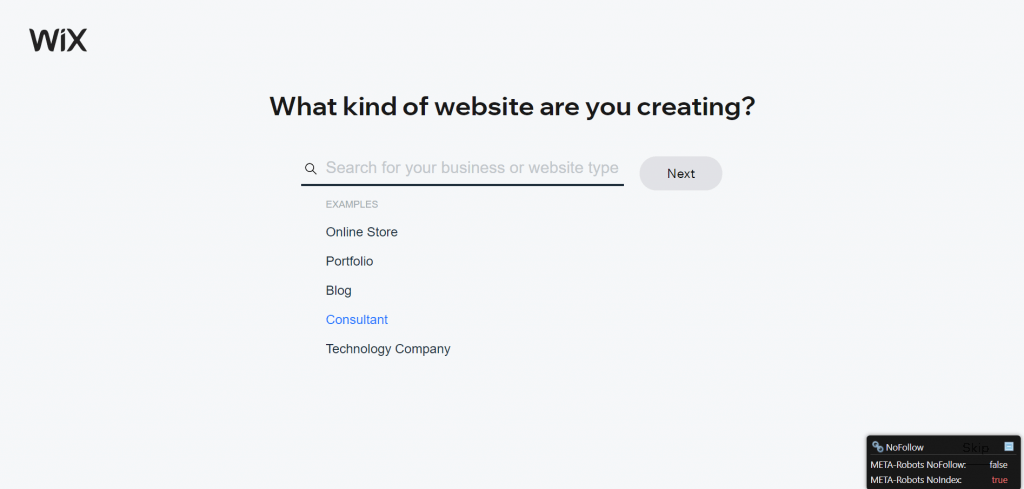 website for consultant business