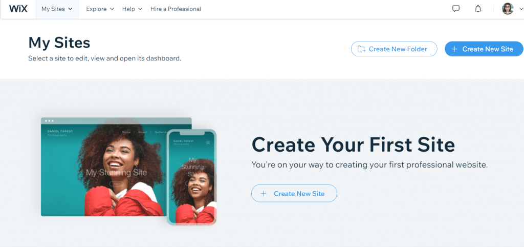 wix dashboard