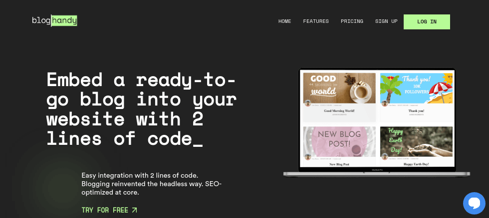 BlogHandy as an alternative to WordPress
