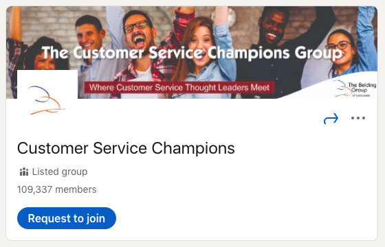 Customer Service Champions LinkedIn Group
