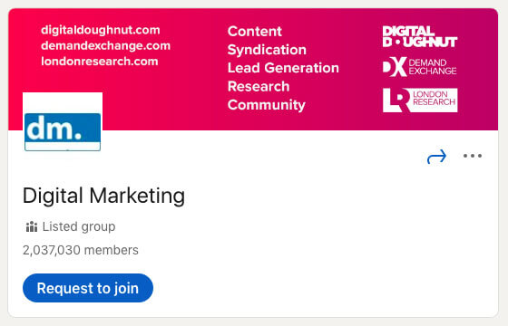 Digital Marketing LinkedIn Group
