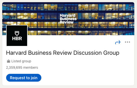 Harvard Business Review Discussion Group LinkedIn Group